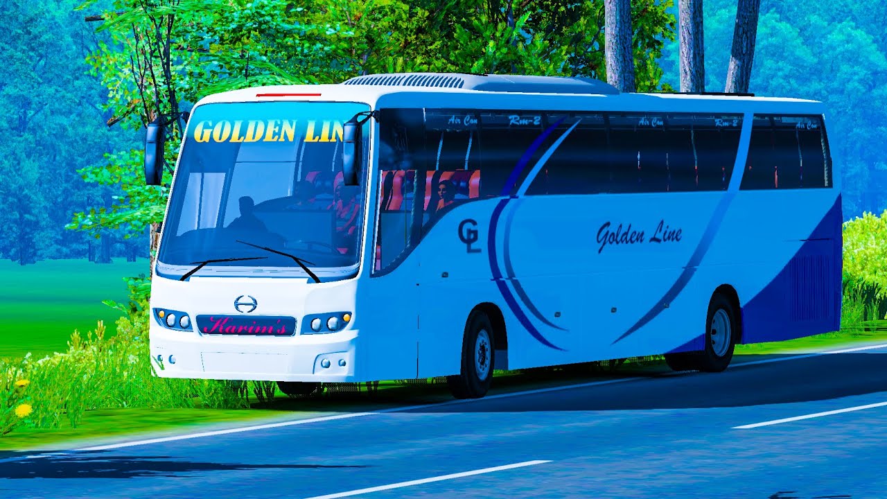 Golden Line Hino Rm2 Ac bus Kushtia to Dhaka ets2 Bangladesh map