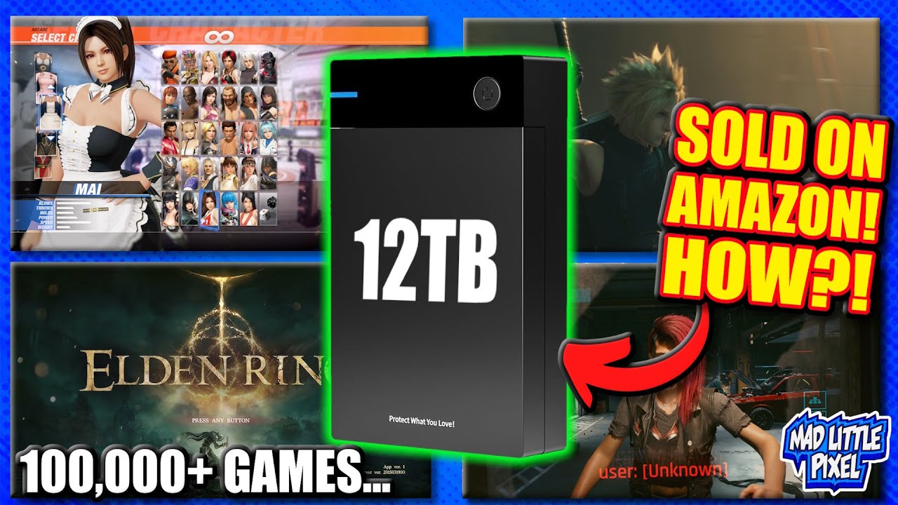 ВСЕ игровые ПК и ретро-игры на жёстком диске на 12 ТБ?! 🤯 (Продаётся на Amazon)