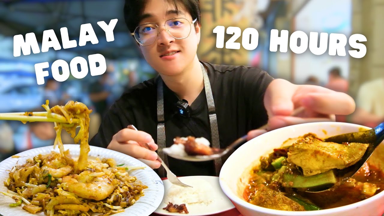 I Went on a MALAYSIAN Street Food Marathon! 120 Hrs 🇲🇾