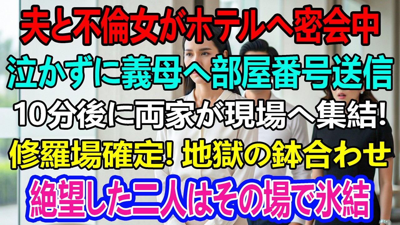 夫は愛人とホテルに入った。私は泣かず、騒がず、ただ静かに彼女の義母に部屋番号を送った。10分後、両家の家族が現れ、二人は凍りついた。