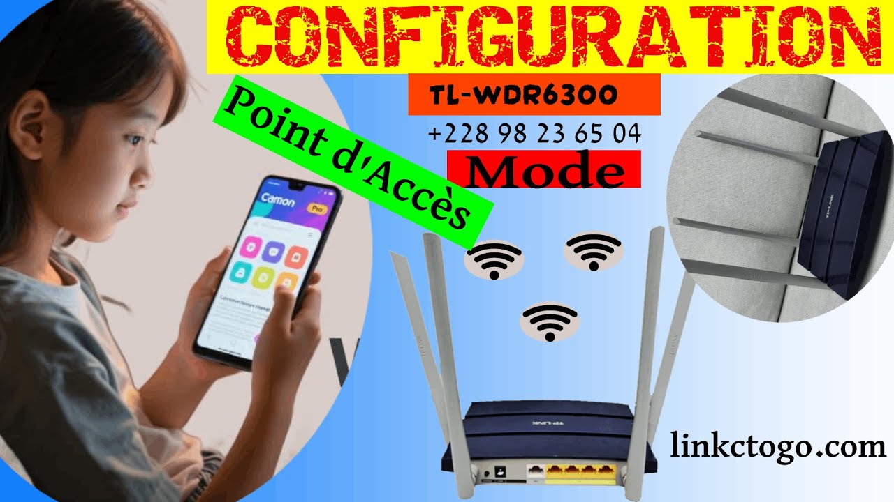 Configuration du routeur tp link TL WDR6300 en Point d'Accès pour gérer le wifi zone