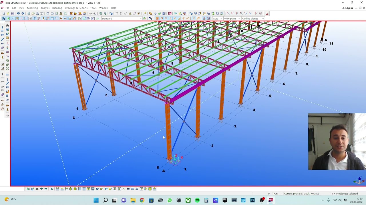 Tekla Eğitim Videoları Ders 2 Temel Modelleme Kavramları