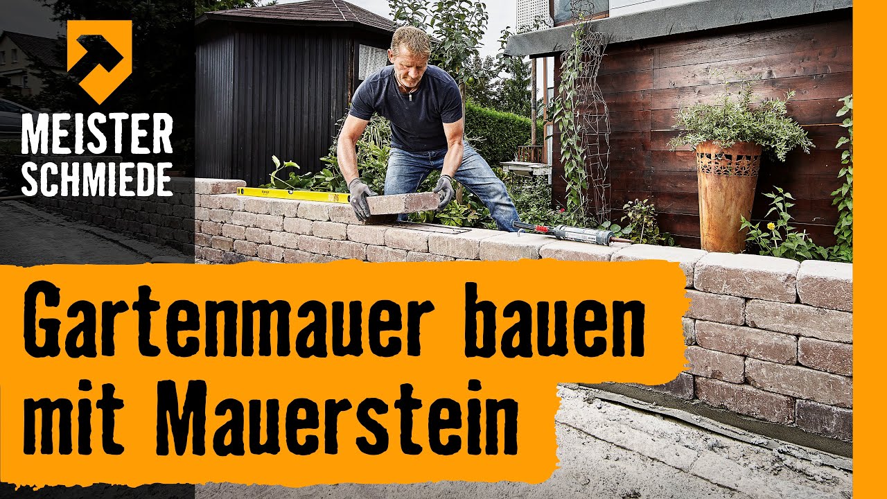Gartenmauer bauen mit Mauersteinen | HORNBACH Meisterschmiede