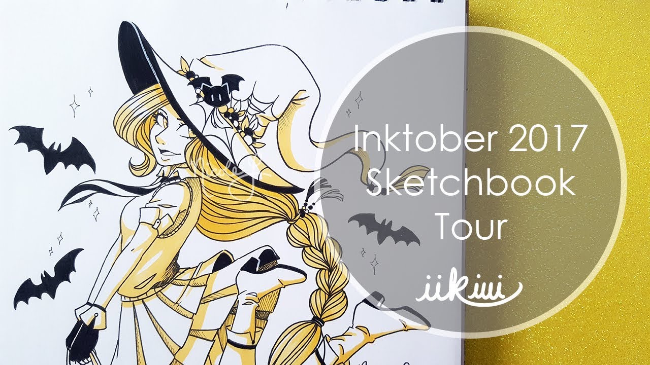Inktober 2017 Sketchbook Tour | iiKiui