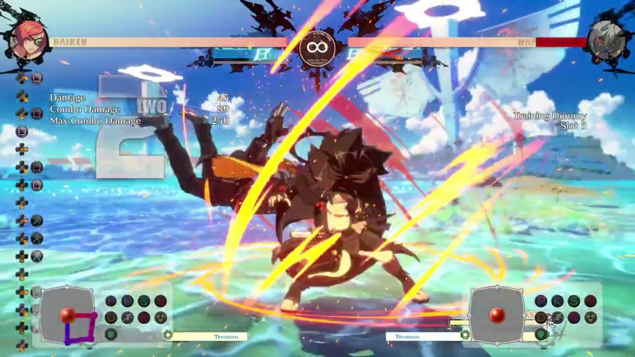 Guilty Gear Strive Training mode faffing around