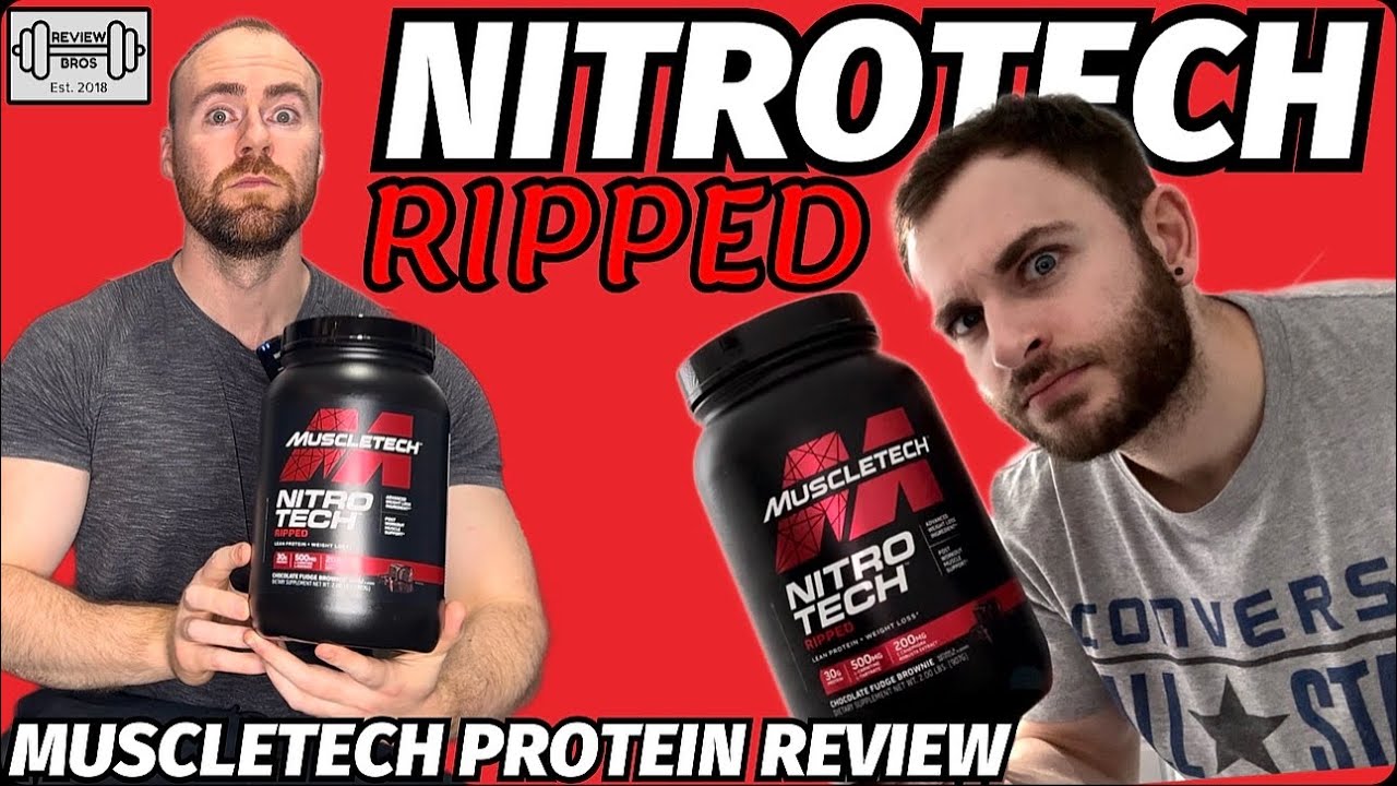 NITROTECH WHEY PROTEIN RIPPED REVIEW | MUSCLETECH 👀