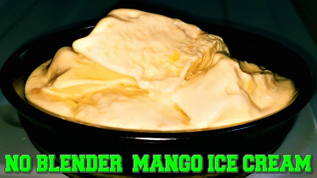 How To Make Mango Ice Cream Without Blender Or Machine (3 Ingredients)
