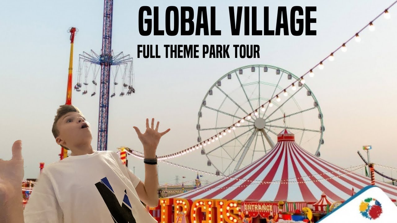 GLOBAL VILLAGE - FULL THEME PARK TOUR! All the rides POV - GoPro
