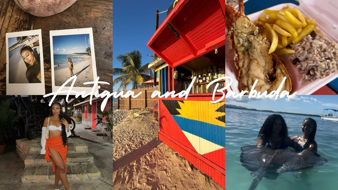 ANTIGUA AND BARBUDA TRAVEL VLOG 🇦🇬  | SWIMMING WITH THE STINGRAYS, DICKENSONBAY BEACH, JET SKIS