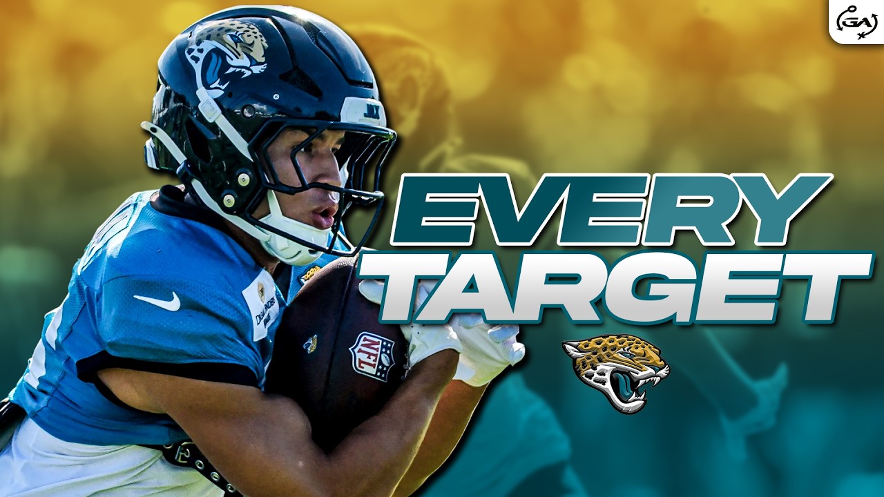 Trebor Pena - Every Target vs Panthers with Route Concepts (Week 2 Preseason, 2026)