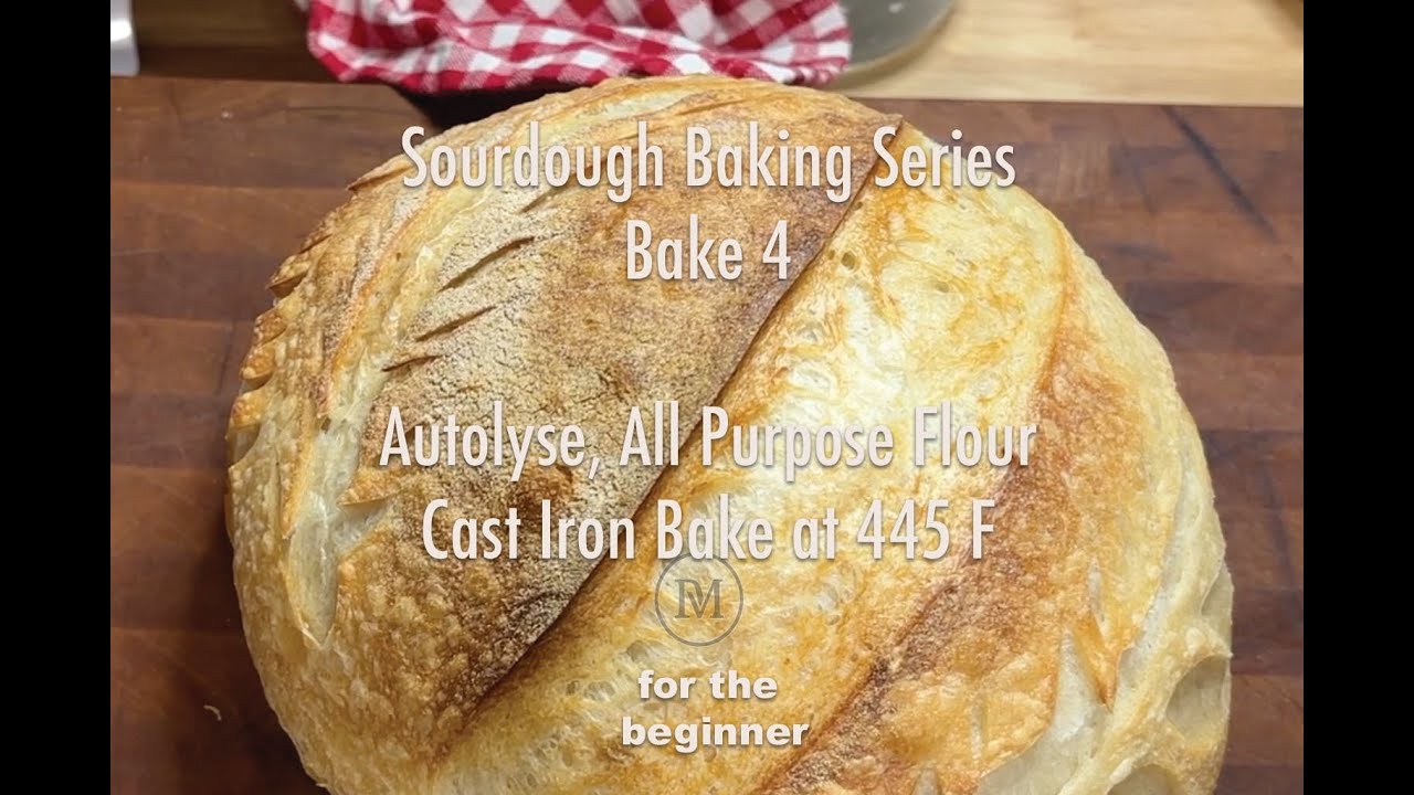 Bake 4   All Purpose Flour Sourdough Bread with the Autolyse method