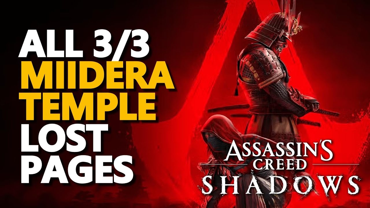 Miidera Temple Lost Pages Assassin's Creed Shadows