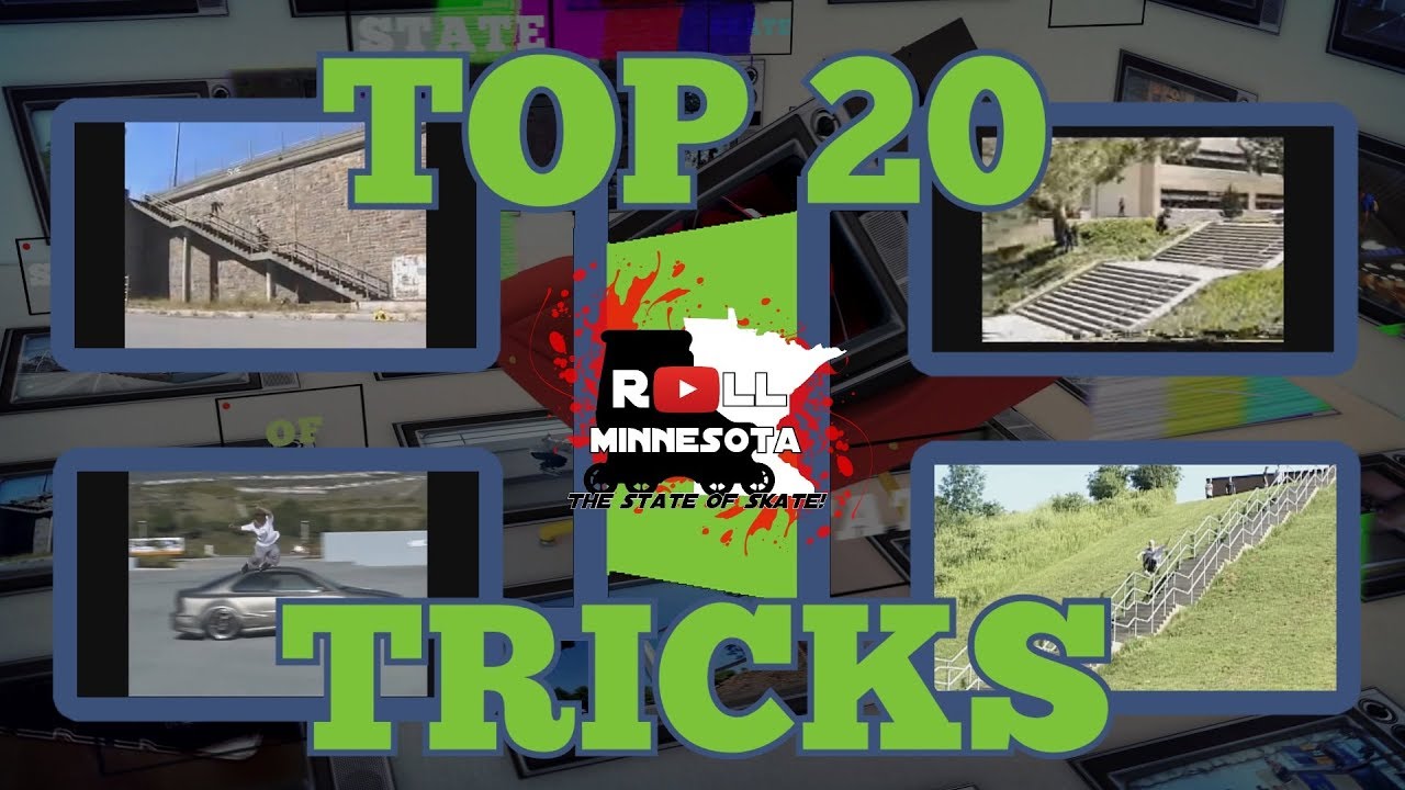 ТОП-20 САМЫХ ЗНАКОВЫХ ТРЮКОВ НА РОЛИКАХ!!! (Roll Minnesota)