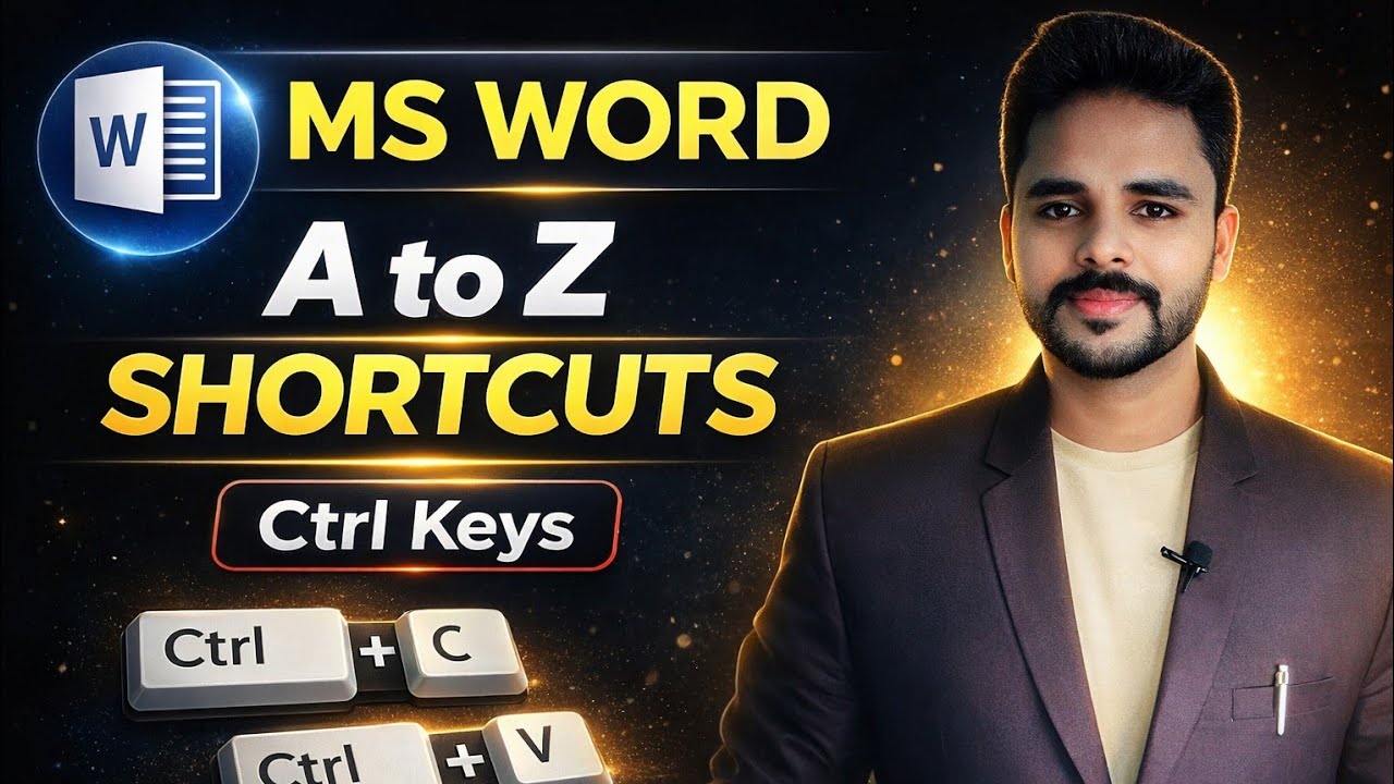 Ctrl A to Z Shortcuts Keys of computer | MS Word Shortcuts Keys | Ctrl A to Z Shortcuts Keys MS word