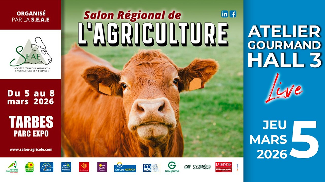 Atelier Gourmand Hall 3 Live - Jeudi 5 Mars 2026