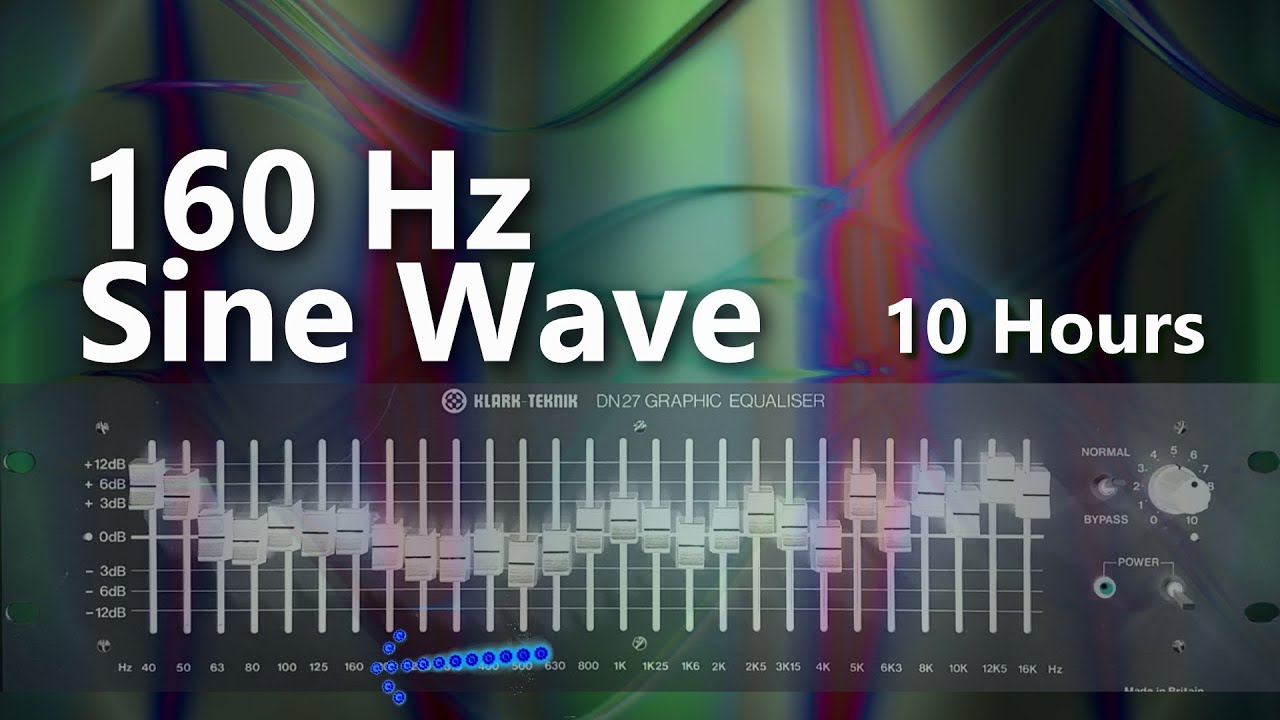 160 Hz Sine Wave Pure Tone: Low Mid Frequency for Relaxation and Focus