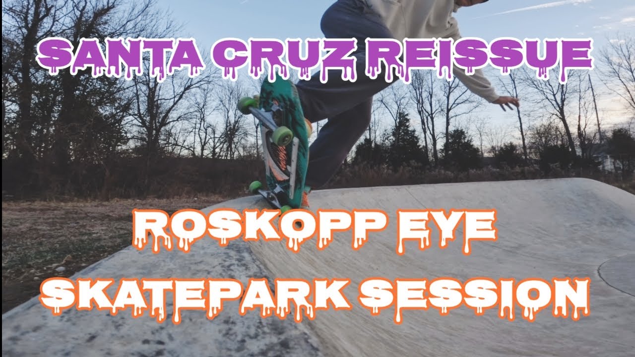 Santa Cruz Reissue Skateboard Petersburg Skatepark! Rob Roskopp  Old School Grind Slide Nike SB Dunk