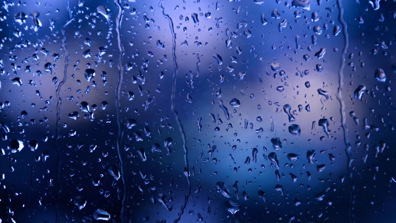 Drifting to Sleep with Rain Sound On Window - Powerful Heavy Rain for Deep Sleep and Stress Relief