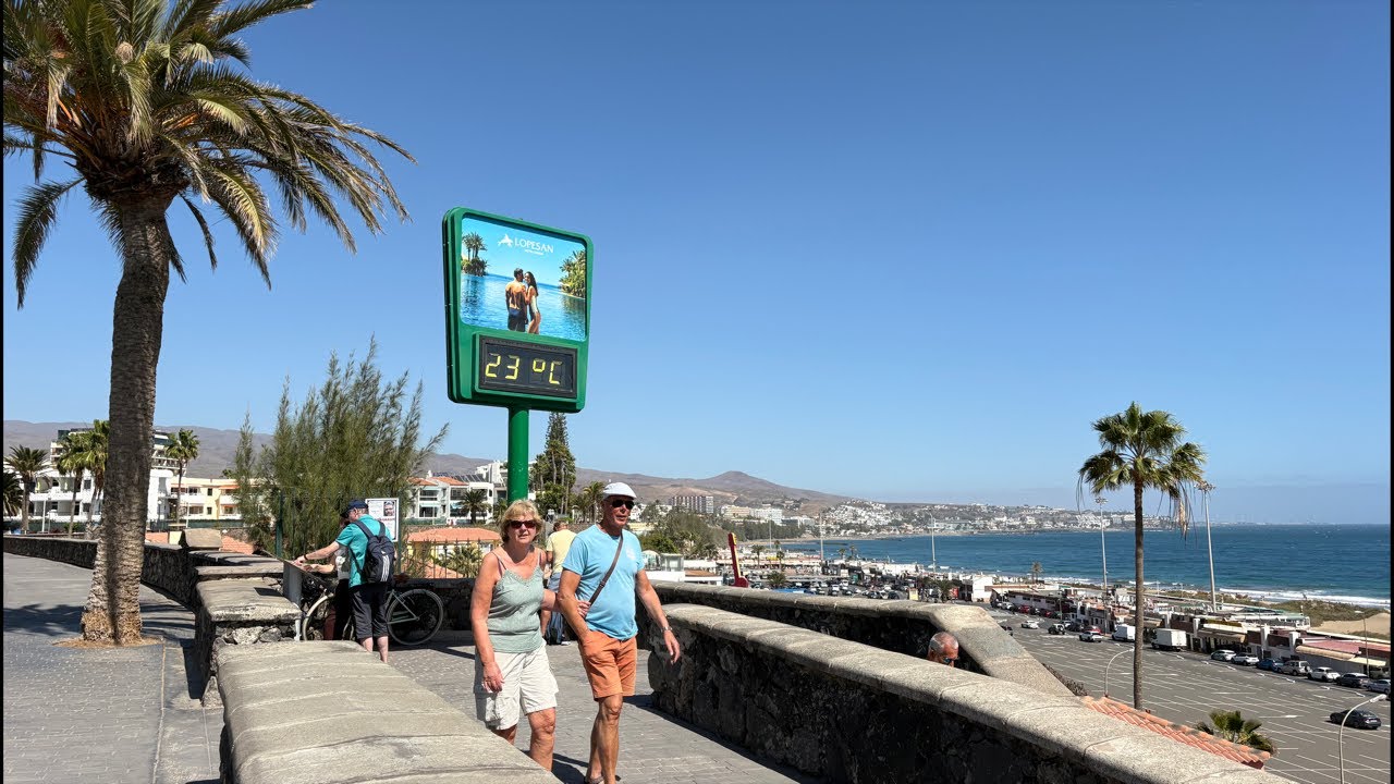 ☀️Live PLAYA DEL INGLES. Summer Sun for Tourists to Enjoy. February 19, 2026