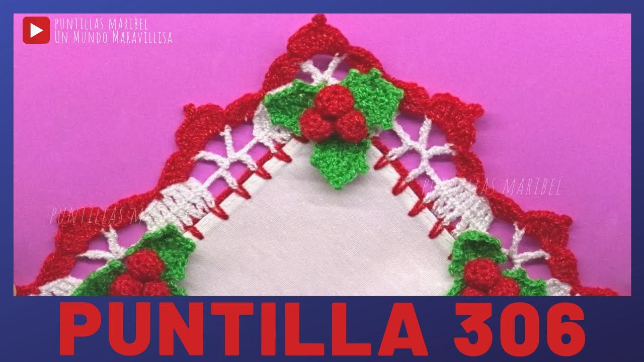 Puntilla 306 | MUÉRDAGOS NAVIDEÑOS | Puntillas Maribel