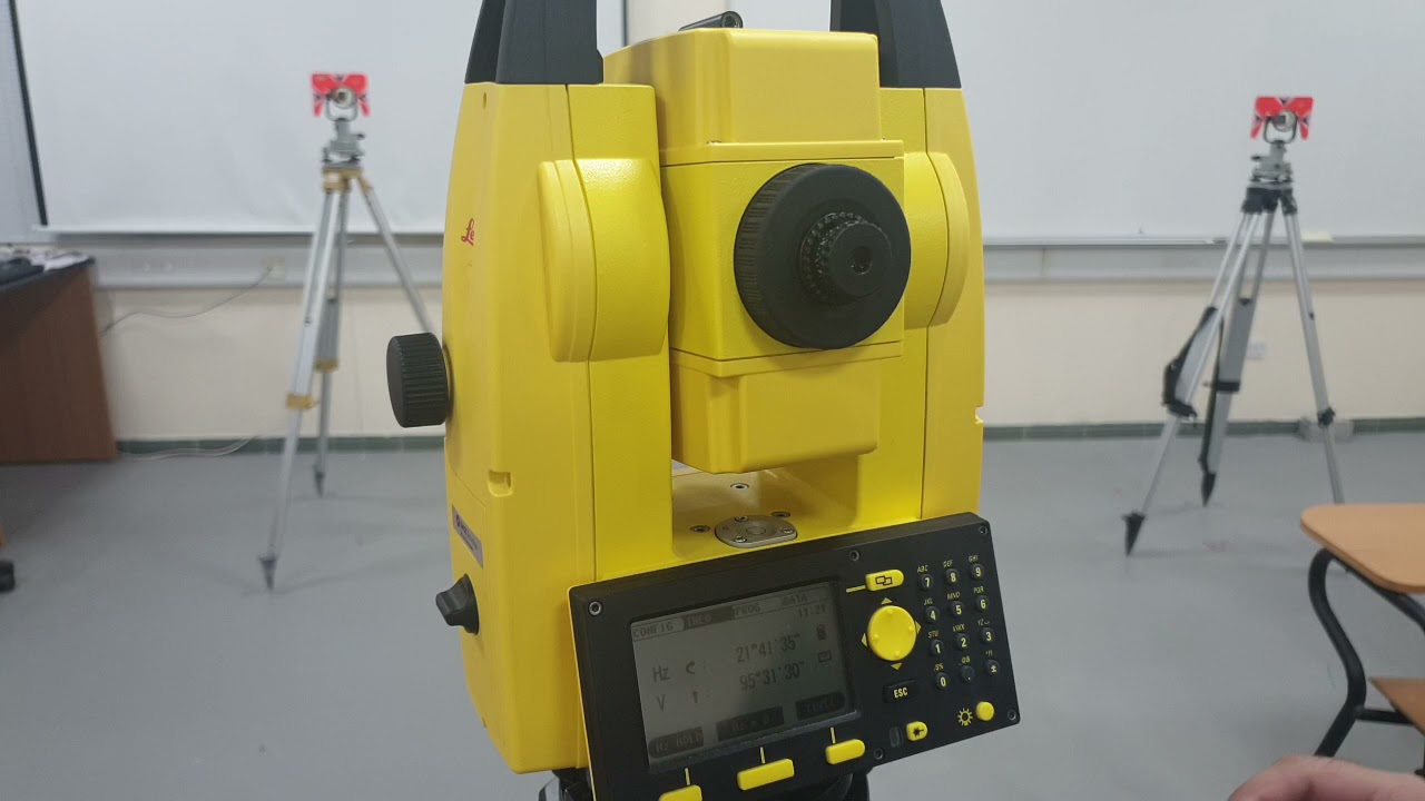 Total station device part2 - basic setup and taking measurments