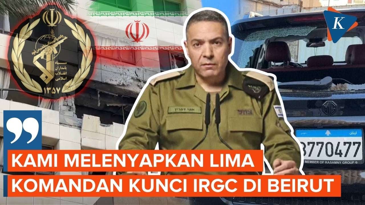 Militer Israel Klaim Tewaskan 5 Komandan Garda Revolusi Iran di Beirut