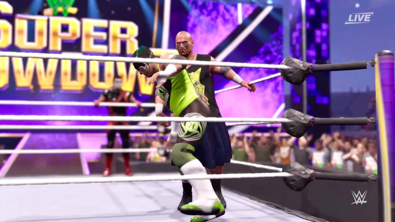 Stardust & The Hurricane Vs. The Headbangers: Tag Team Championship Title Match - WWE 2K25 PS5
