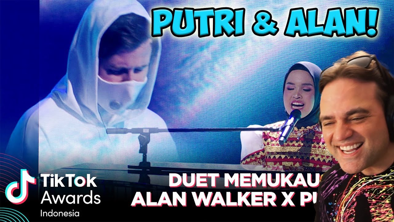 Alan Walker X Putri Ariani Reaction  - Hero | TIKTOK AWARDS INDONESIA 2023
