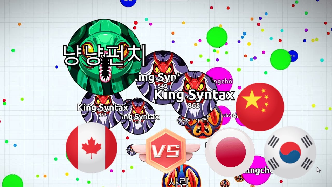 Canadian player takes on East Asia ! | Agar.io Solo Gameplays (NA EXP and EA EXP)