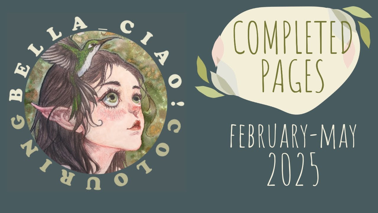 [COMPLETED PAGES] February-May 2025 | Adult colouring