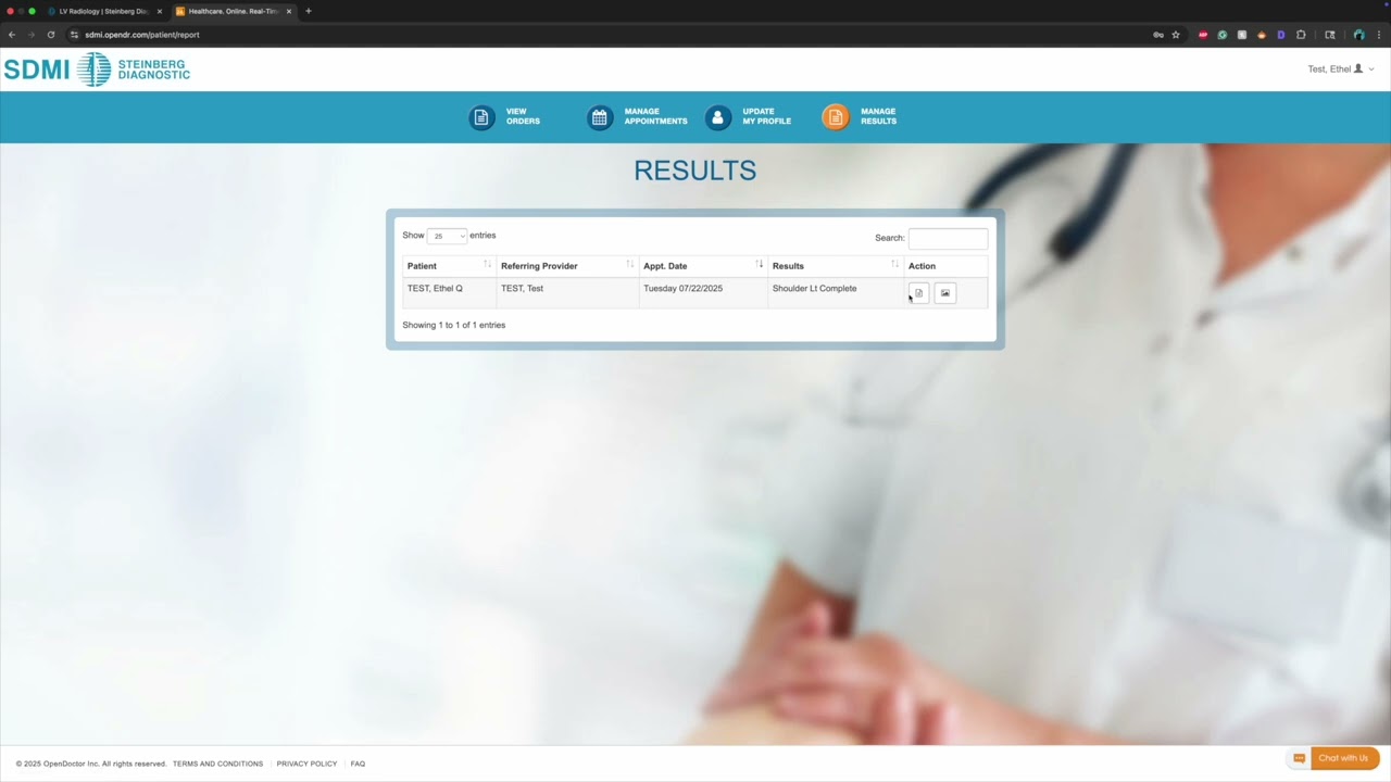 SDMI Patient Portal Tutorial: How To Save & Download A Report | Steinberg Diagnostic Medical Imaging