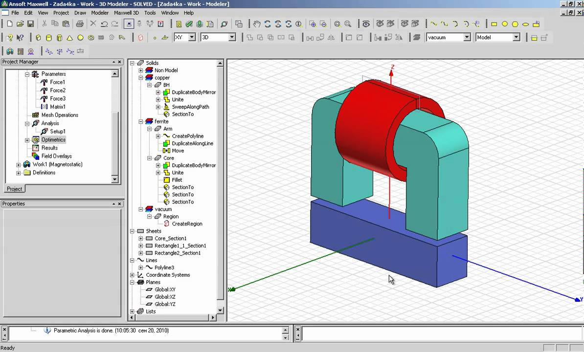 Применение ANSOFT Maxwell 3D v.13