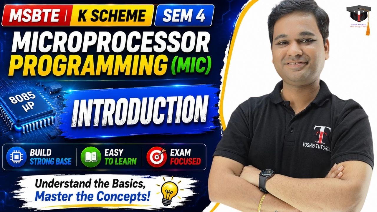 Microprocessor Programming Diploma 4th Sem Complete Course | MIC | MSBTE