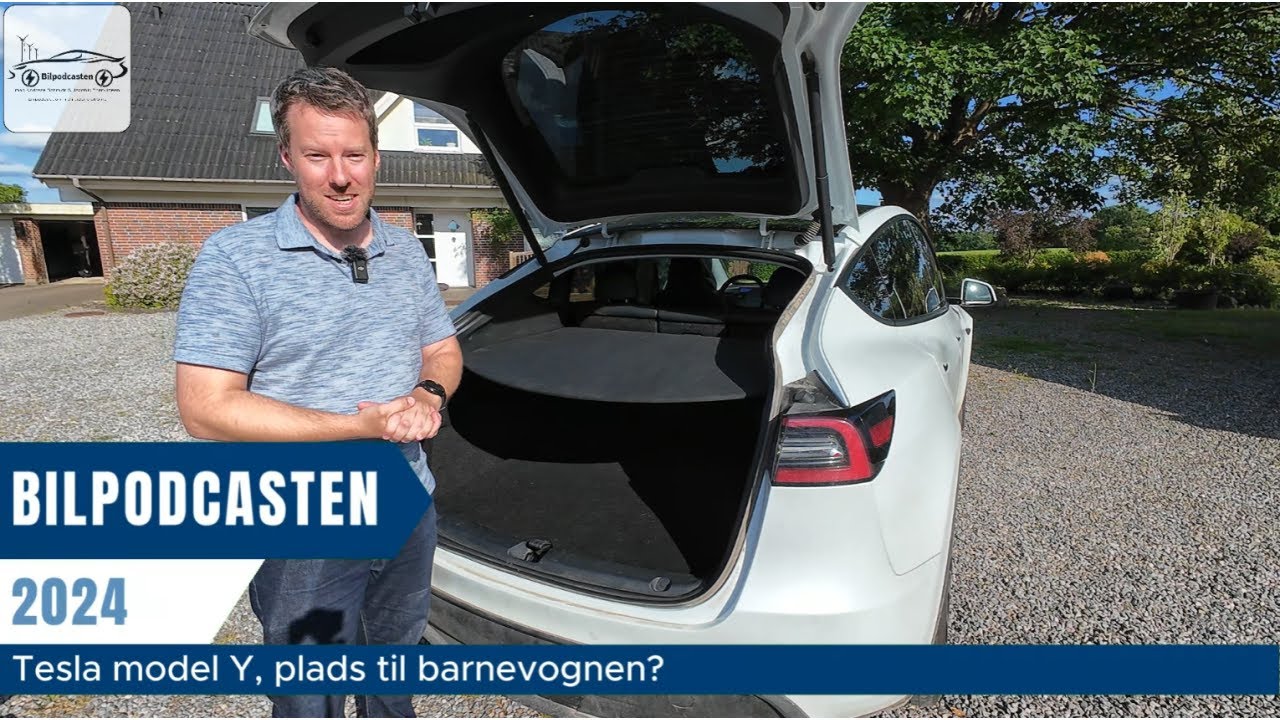 TESLA Model Y, PLADS til Barnevogn?