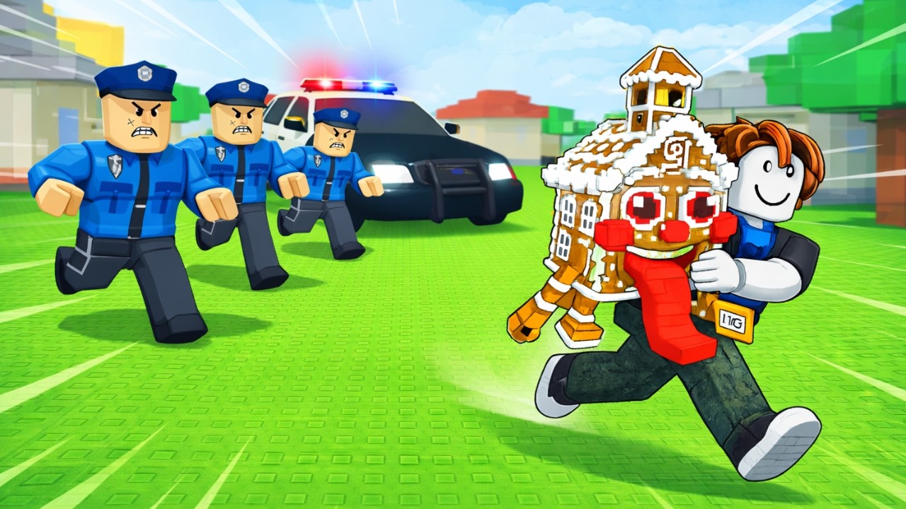 ROBLOX ESCAPE POLICE FOR BRAINROTS