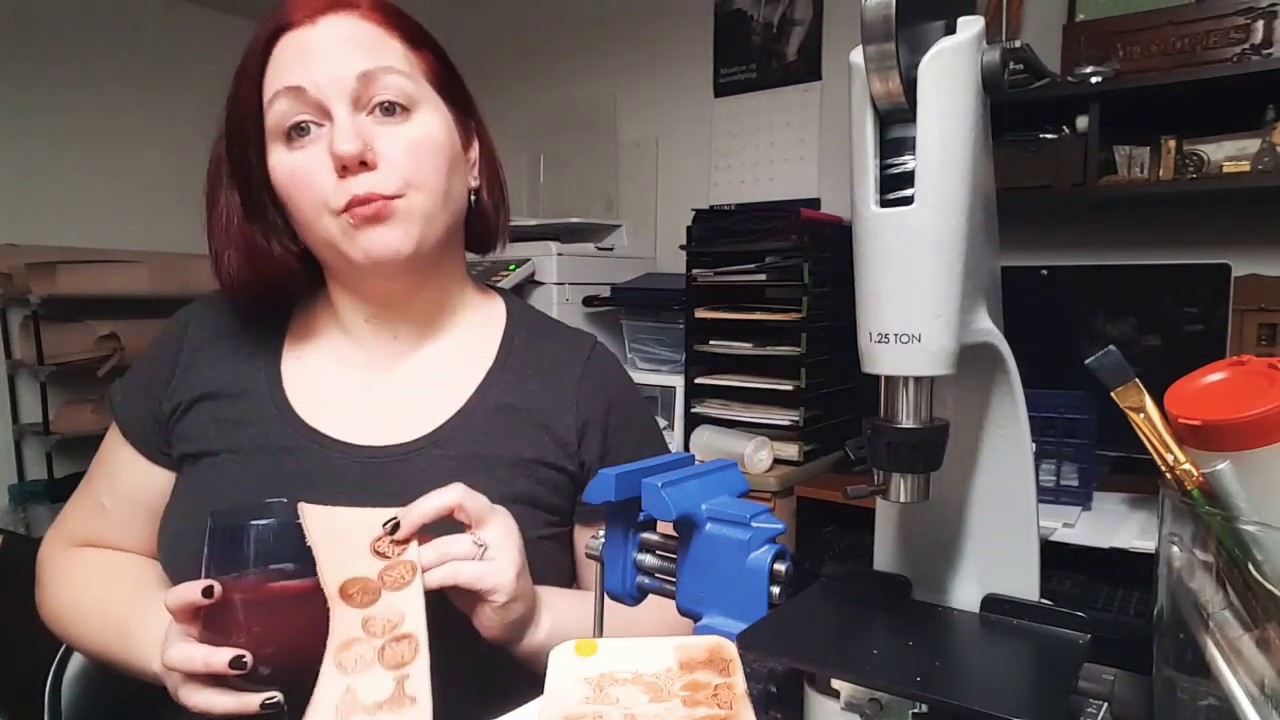 Leather branding hot stamping technique