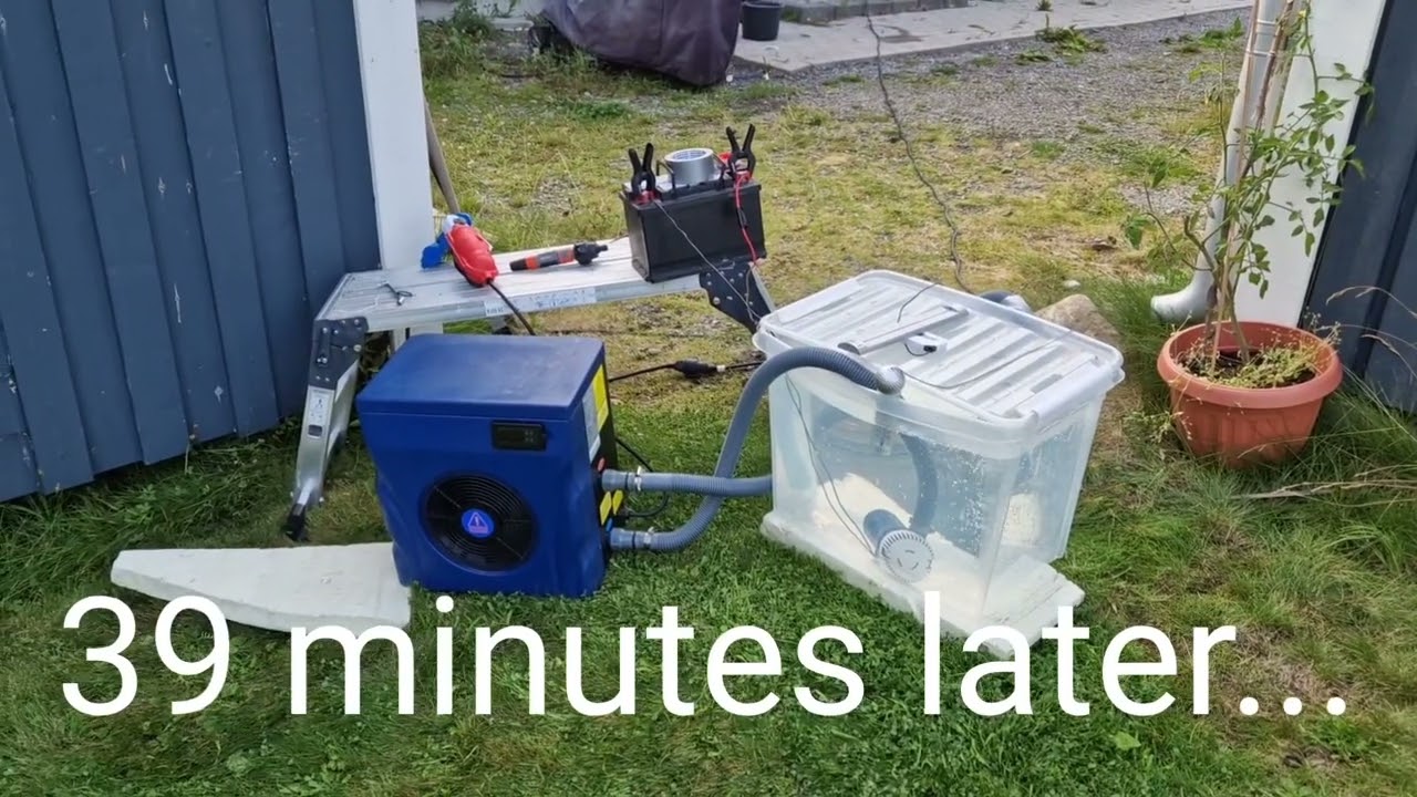 Lyfco Splash 35 Pool heat pump test (COP & wattage)