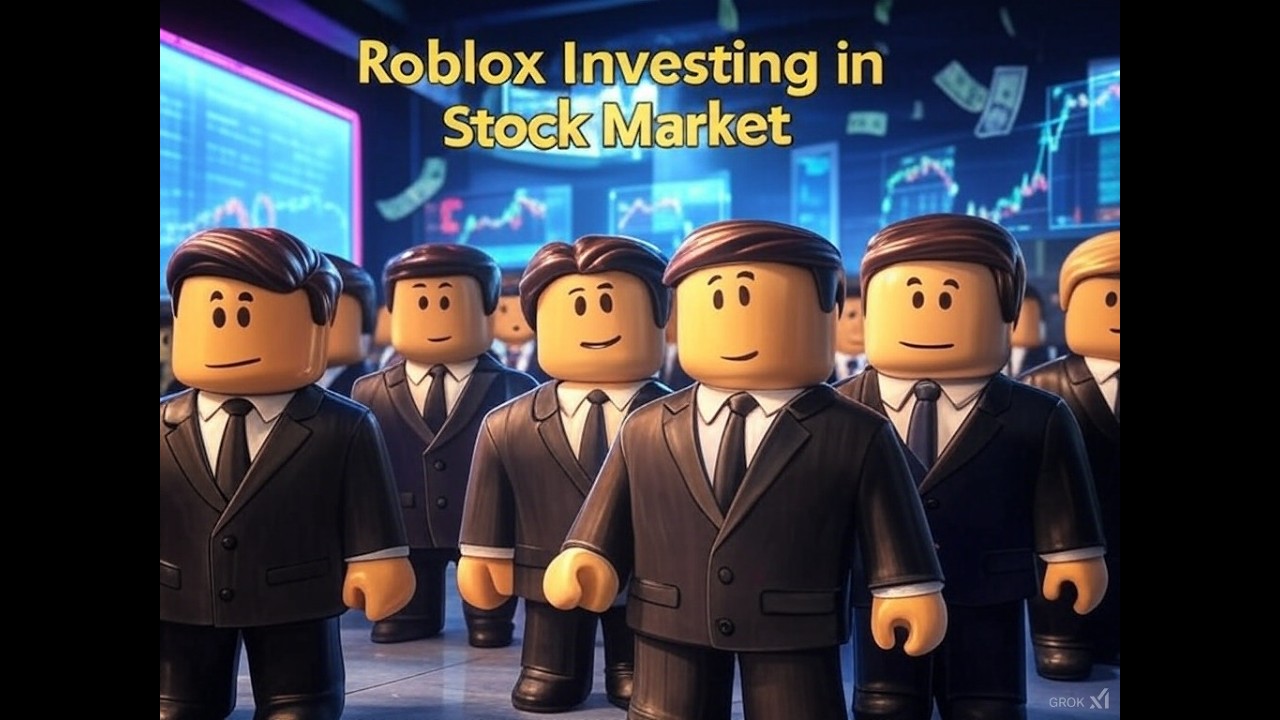Investment for Kids: Roblox explaining how to invest in stocks and survive stock market downs
