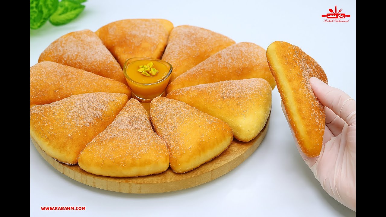 دونات بالماء بدون قالب 🍩 ببيضة واحدة فقط  خفيفة، قطنية، وهشة مثل السحاب بدون فرن هشة أسفنجية مع رباح