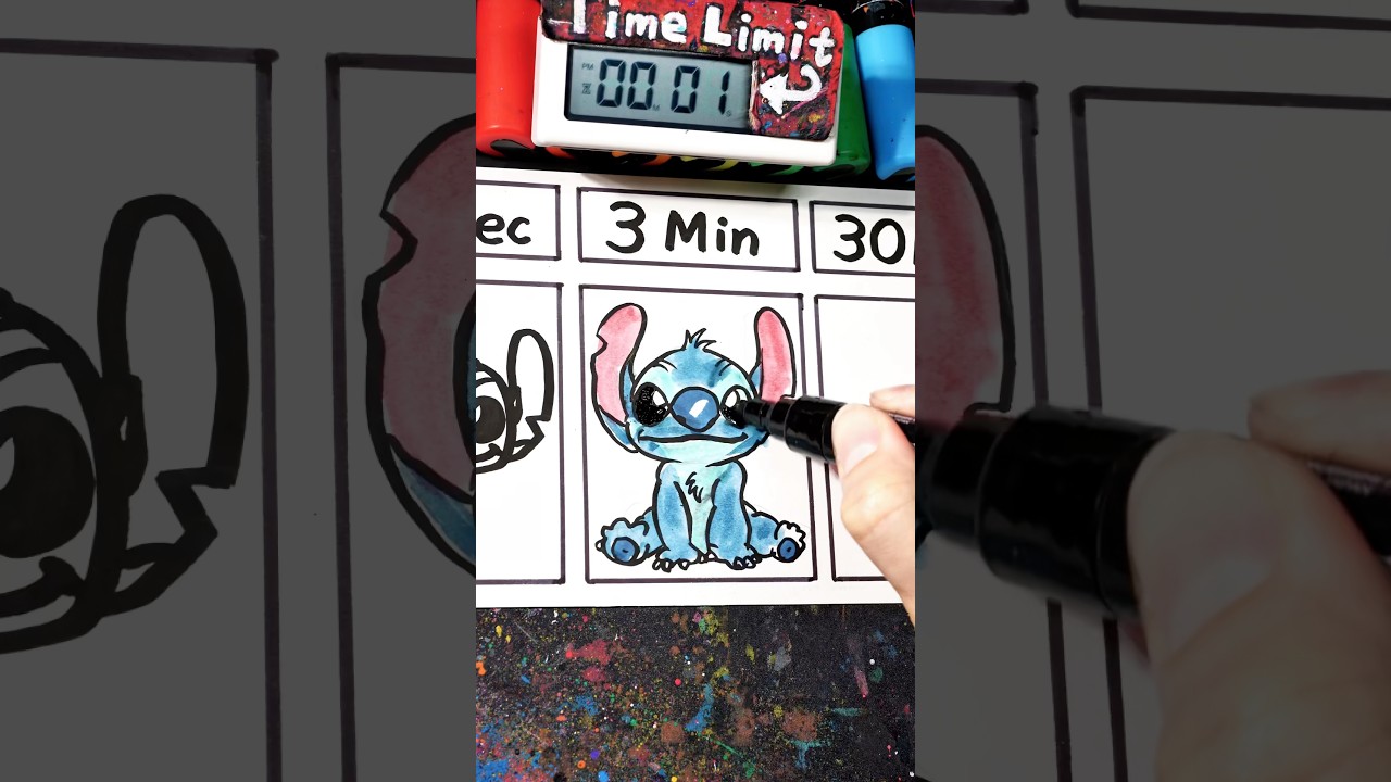 Drawing Stitch 30Sec,3Min,30Min Challenge