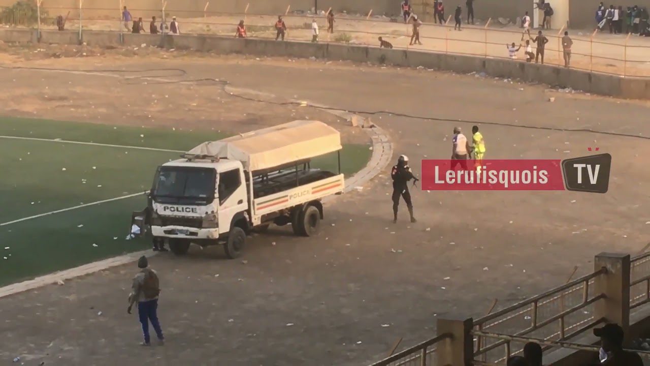 AFFRONTEMENTS  LORS DE LA DEMI -FINALE : THIAWLENE VS GUIFF AU STADE NGALANDOU DIOUF