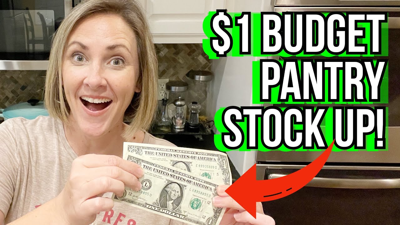 How to Stock Your Pantry with $1 | Prep Your Pantry $1 at a time!