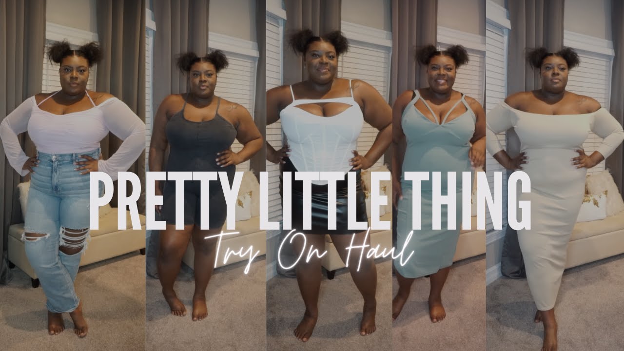 PLT PLUS SIZE TRY ON HAUL - BASICS, LOUNGE, BRUNCH & MORE@PrettyLittleThing