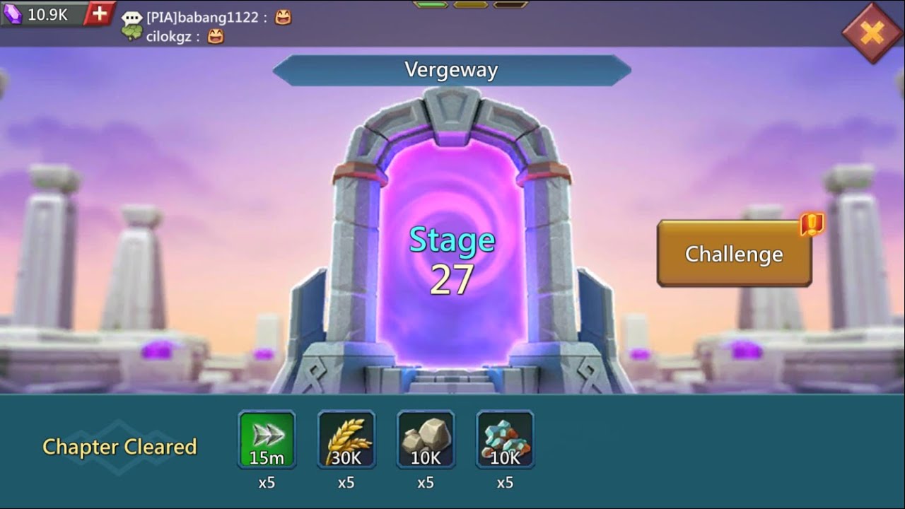 Lords mobile vergeway stage 27