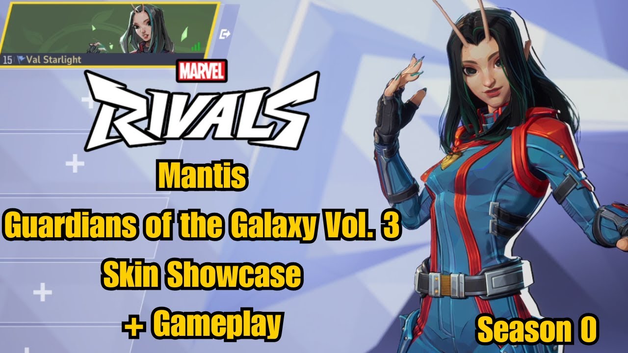 Mantis | Guardians of the Galaxy Vol 3 Skin Showcase | Marvel Rivals Gameplay | Season 0