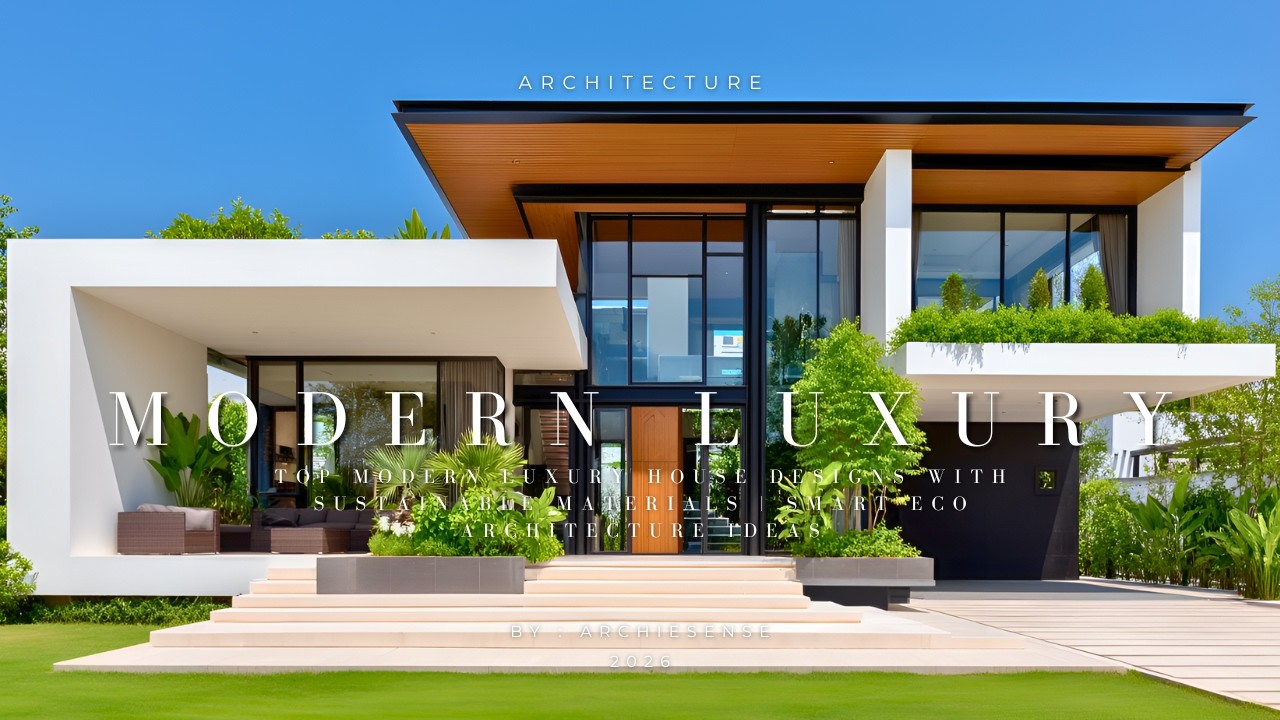 Modern Luxury Home Design Using Sustainable Materials | Classy & Economical Future Trend