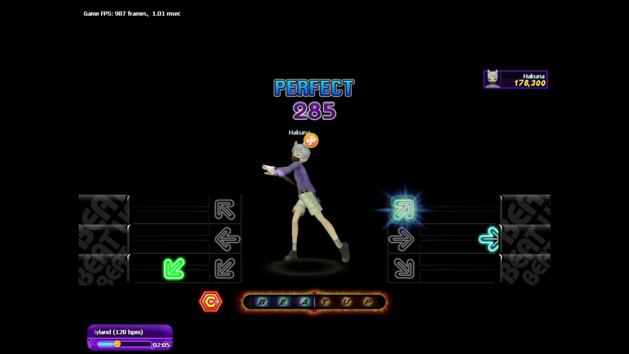 Audition Move On Beat Up : Tobu - Candyland (Lv.4) [128 Bpm]