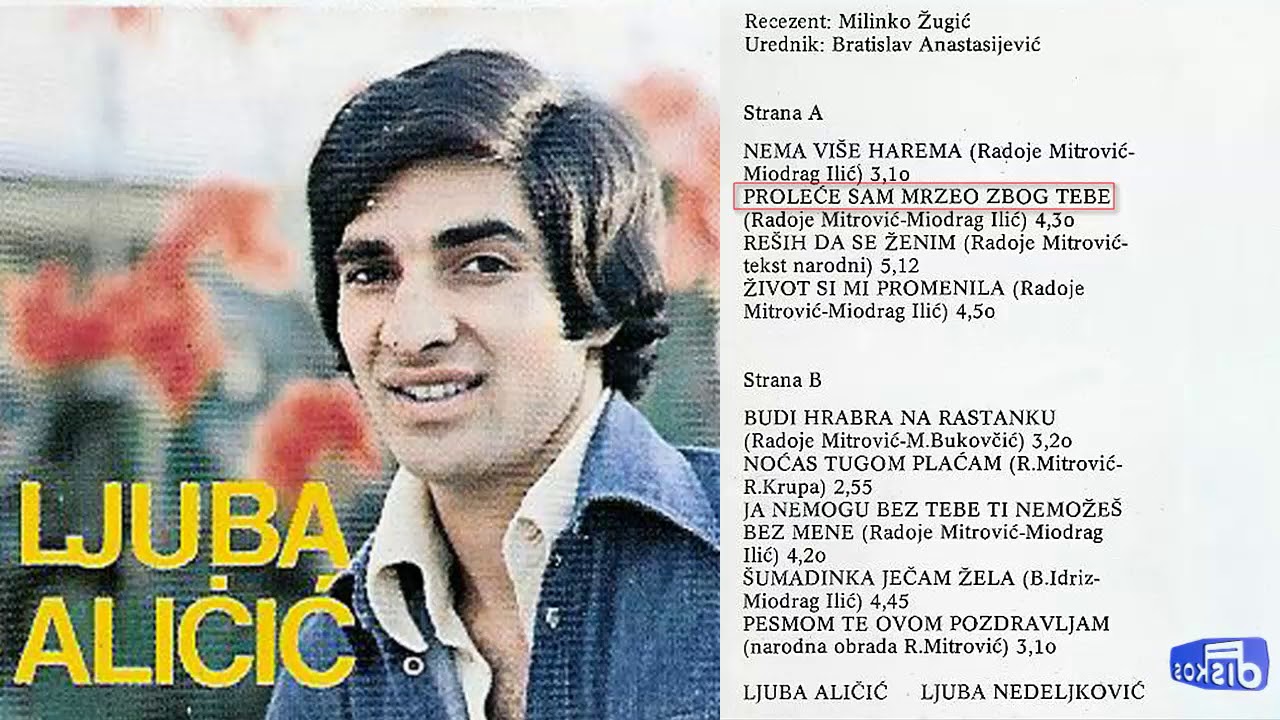 Ljuba Alicic - Prolece sam mrzeo zbog tebe - (Audio 1978)