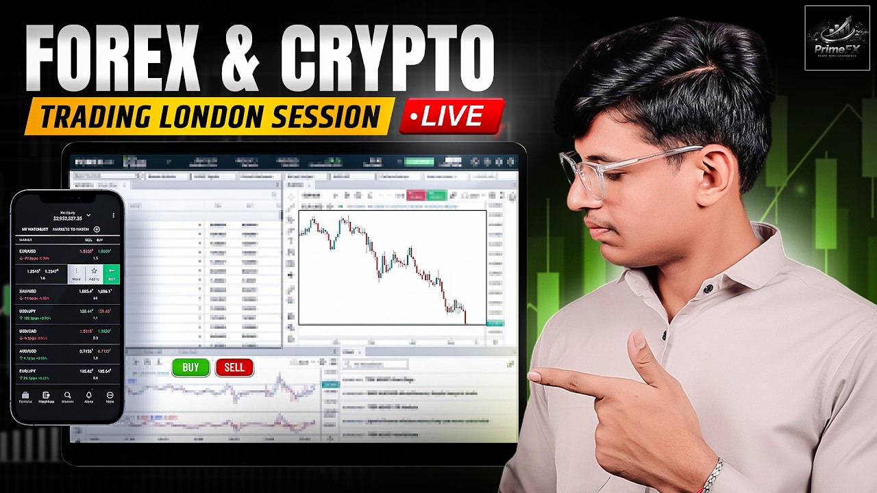 LIVE FOREX ANALYSIS | LONDON SESSION| | GOLD & BITCOIN | | FEB 19 | DAY 17 |