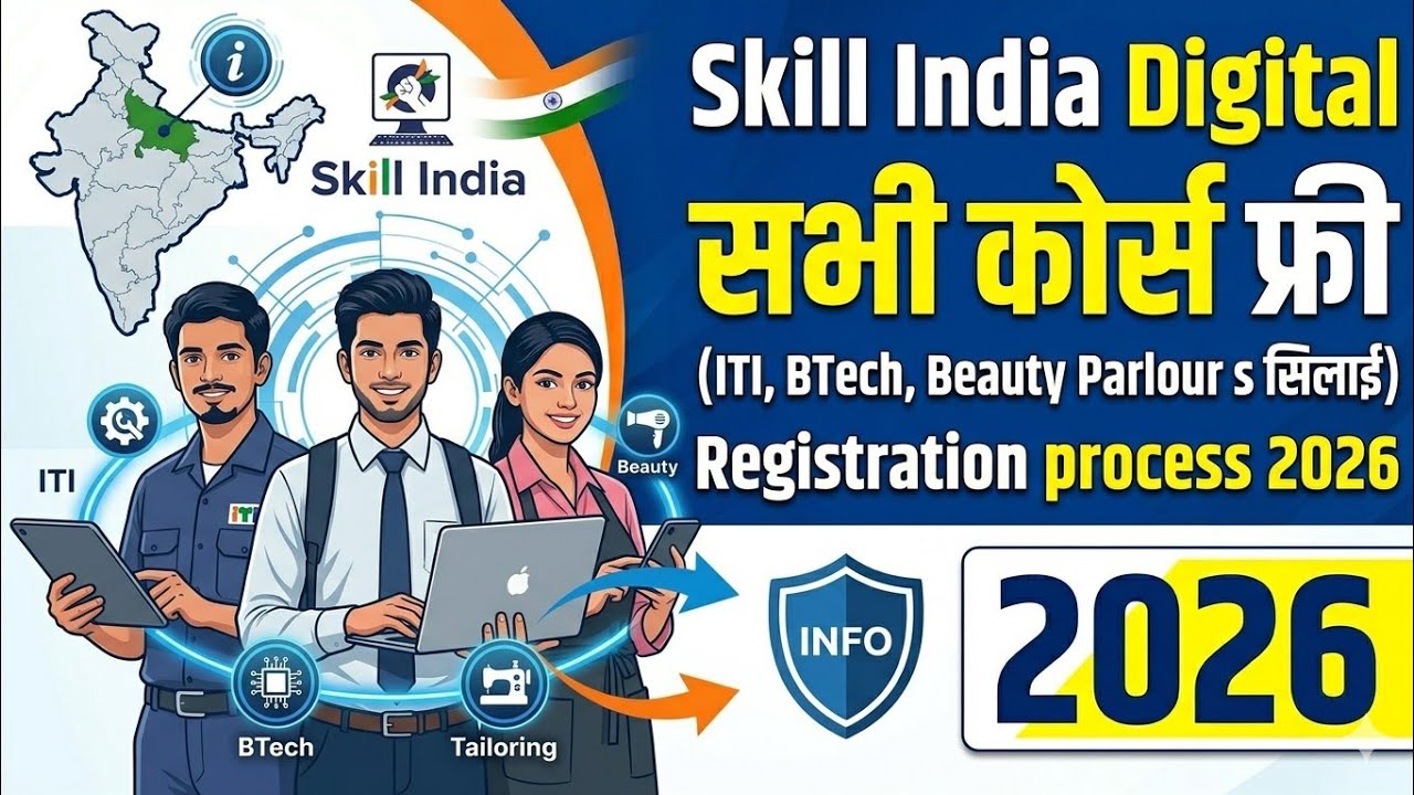Skill India Free Courses 2026 | Skill India digital Hub Registration Process Step by Step | 